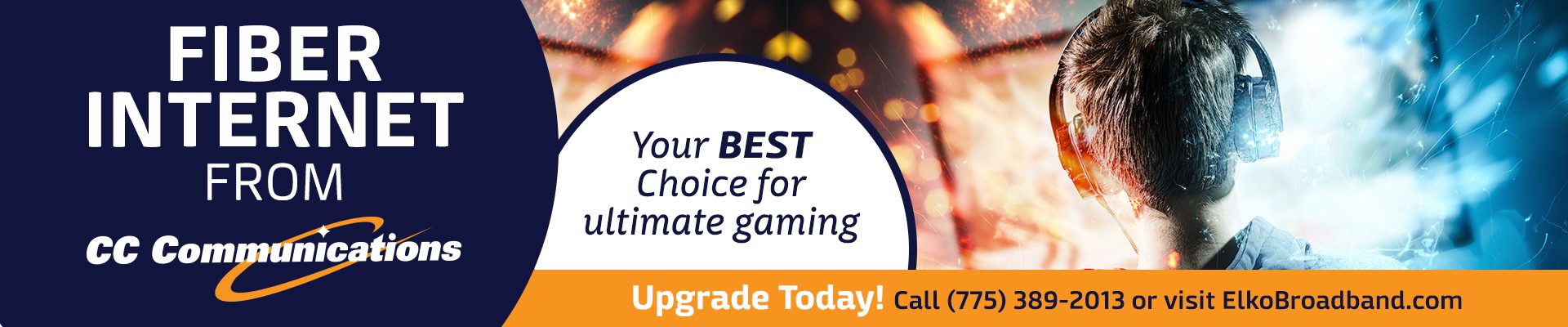 Fiber Internet from CC Communications. Your BEST Choice for Ultimate Gaming.